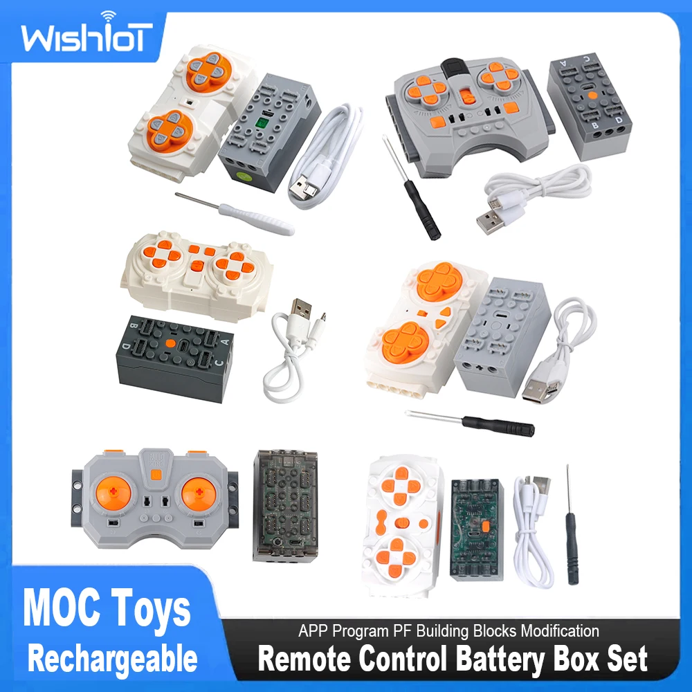 Power Tools Lego - MOC Remote Control Set Rechargeable Battery