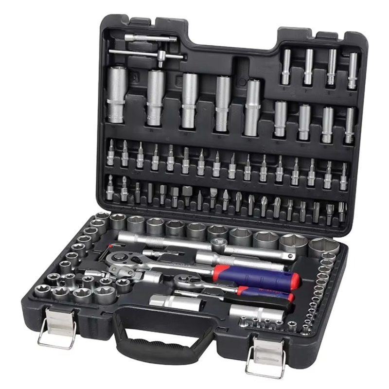 Kit Power Tools - 108pcs Professional Mechanics Auto Repair Tool
