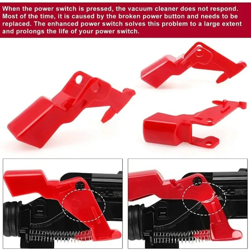 Power Tools Red - For Vacuum Cleaner Switch Button Red