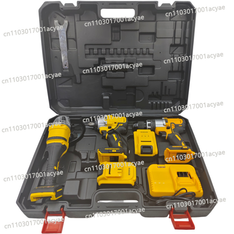 Kit Power Tools - Angle Grinder & Electric Drill Combo