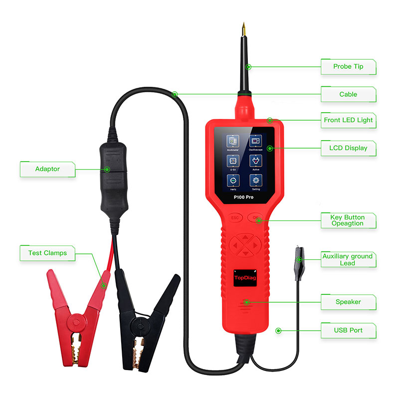 Newest Topdiag Power Probe P10 - Power Tools Red review and price