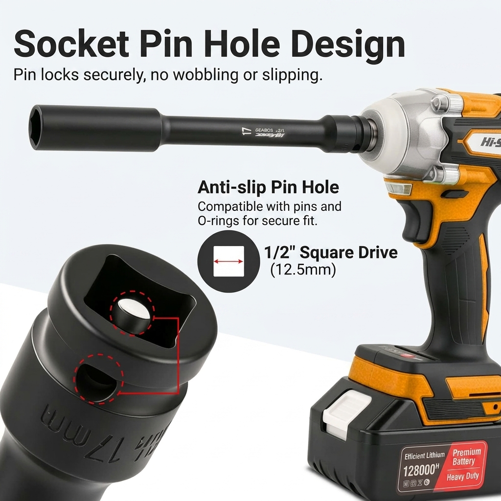 1/2 Inch Drive Extra Long Impa - Power Tools Impact Wrench review and price