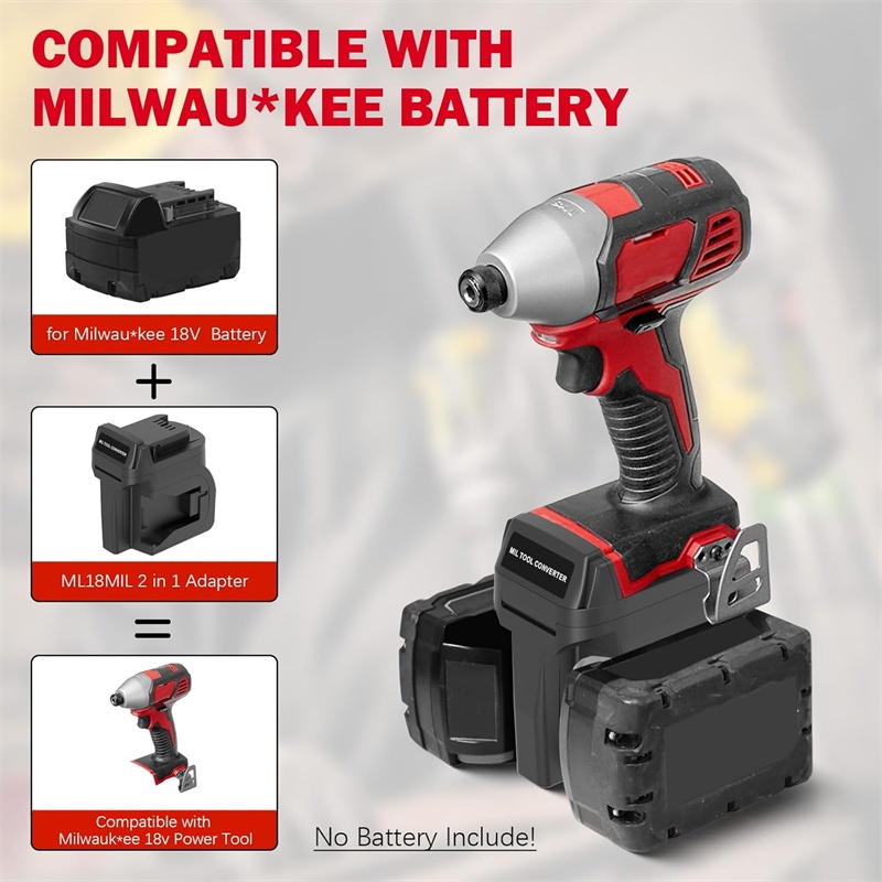 2 in 1 Battery Adapter for Mil - Power Tools Red review and price