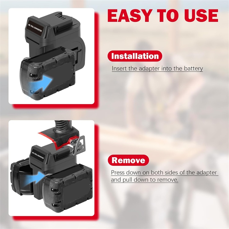 2 in 1 Battery Adapter for Mil - Power Tools Red review and price