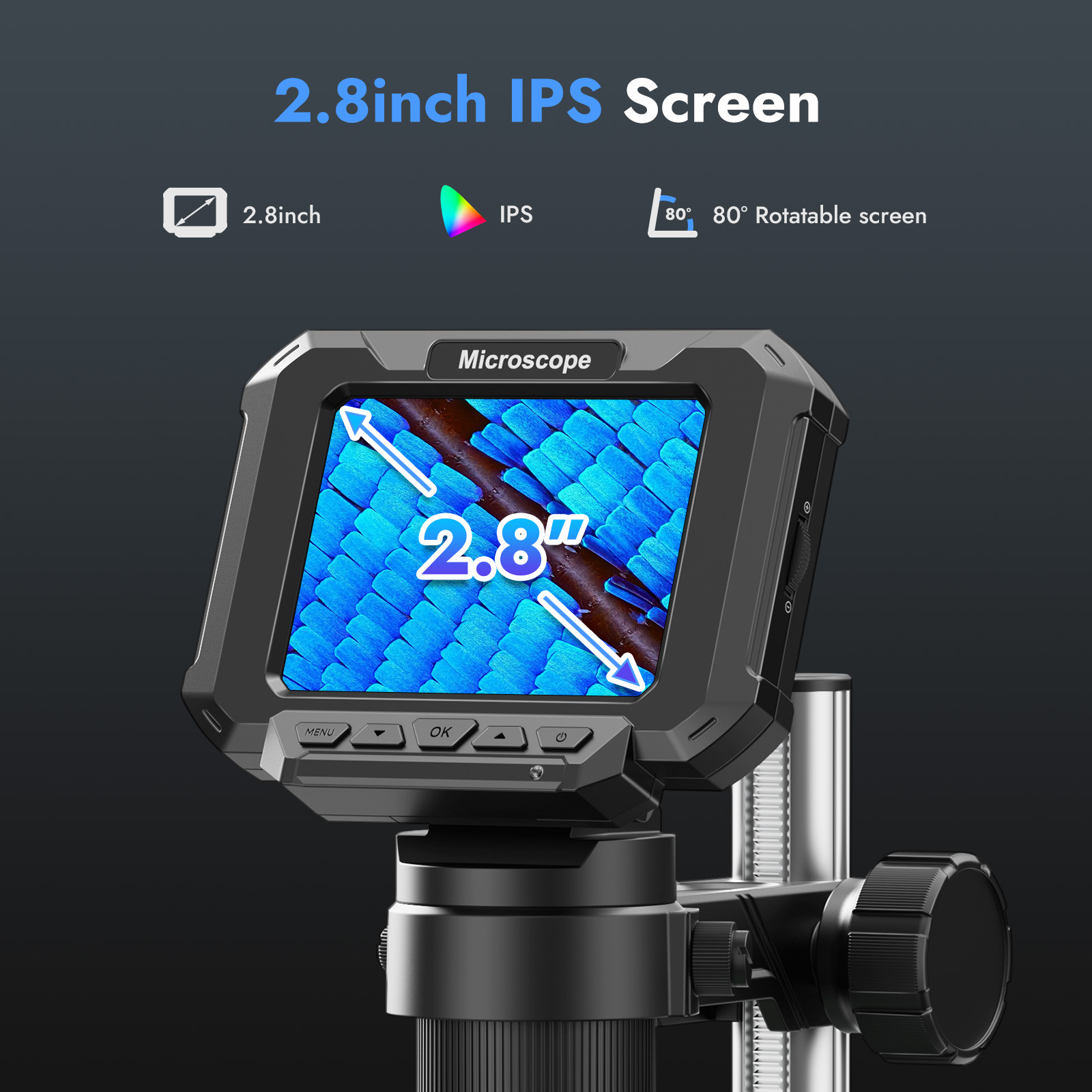 2.8inch Digital Coin Microscop - Power Tools Video review and price