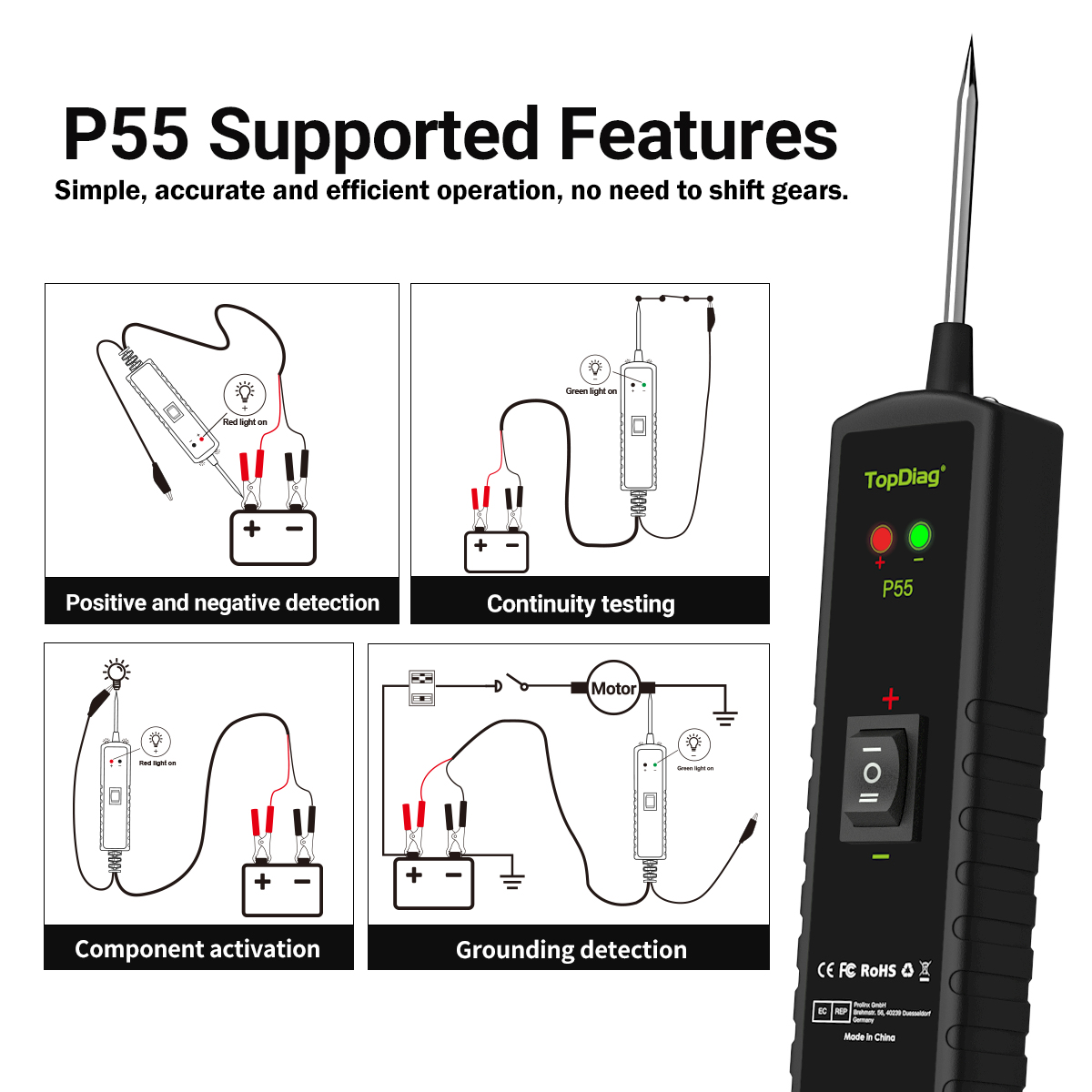 NEW TopDiag P55 Car Electric C - Power Tools Electrical review and price