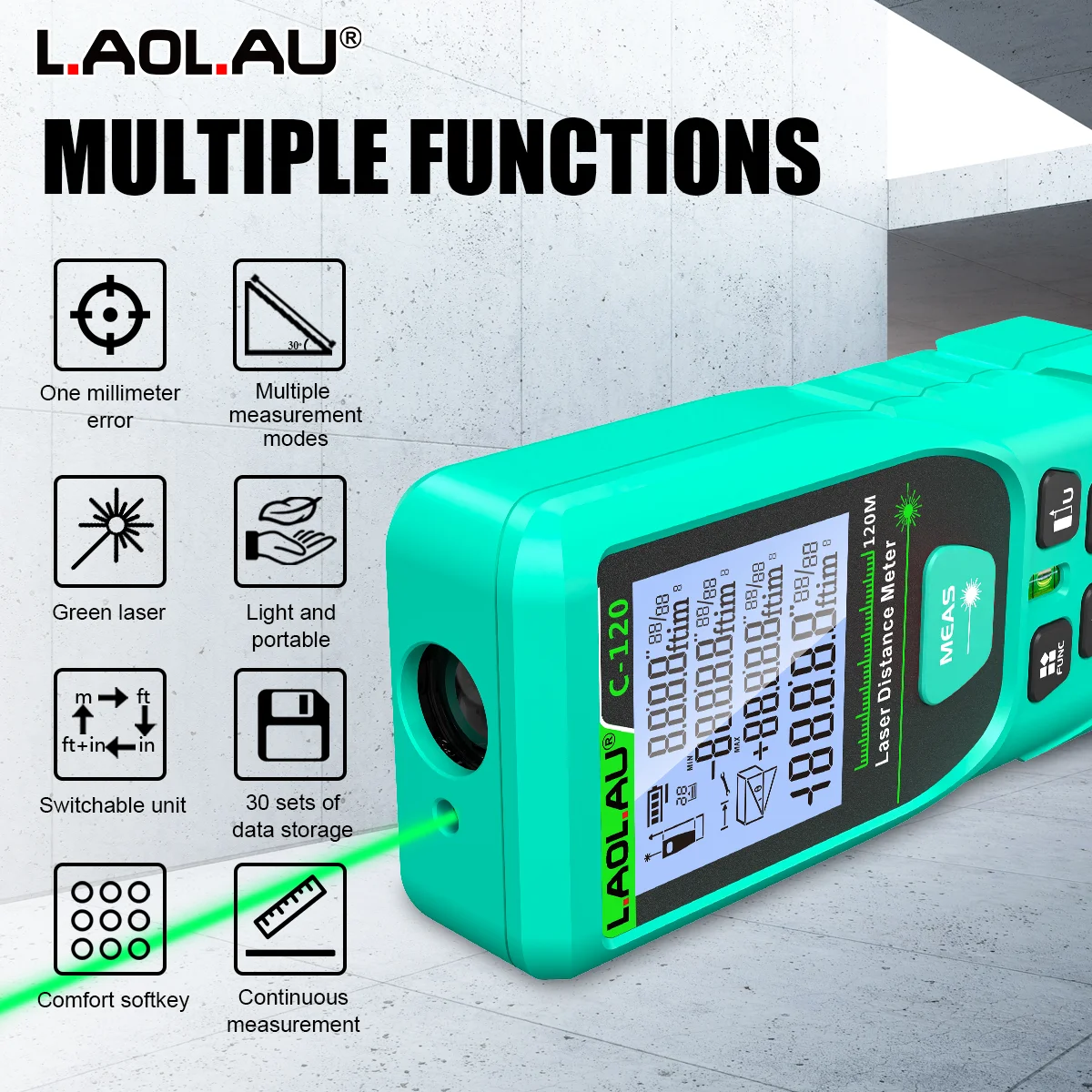 LAOLAU Digital Laser Range Fin - Power Tools Red review and price