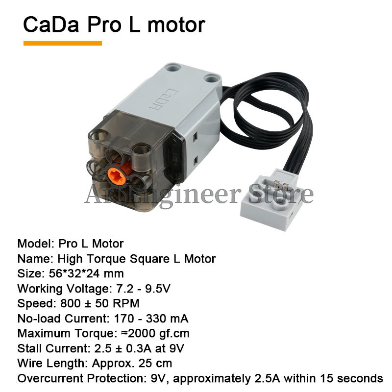 CaDA Power Functions M/L/Servo - Power Tools Lego review and price