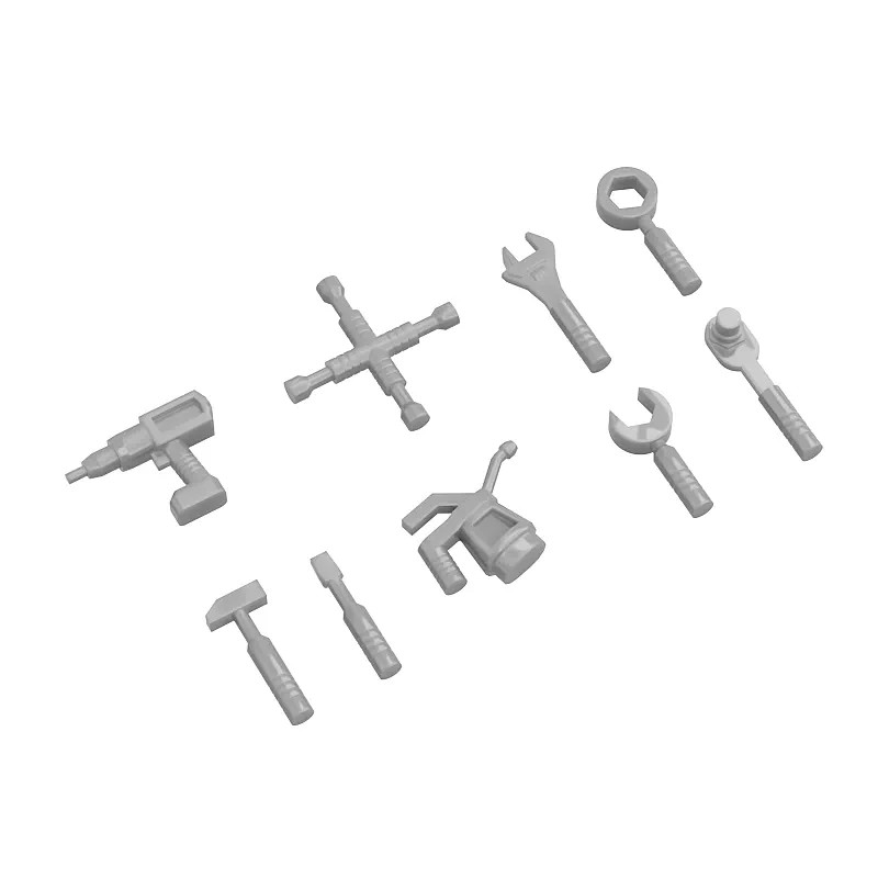 A set of 9 MOC building blocks - Power Tools Lego review and price