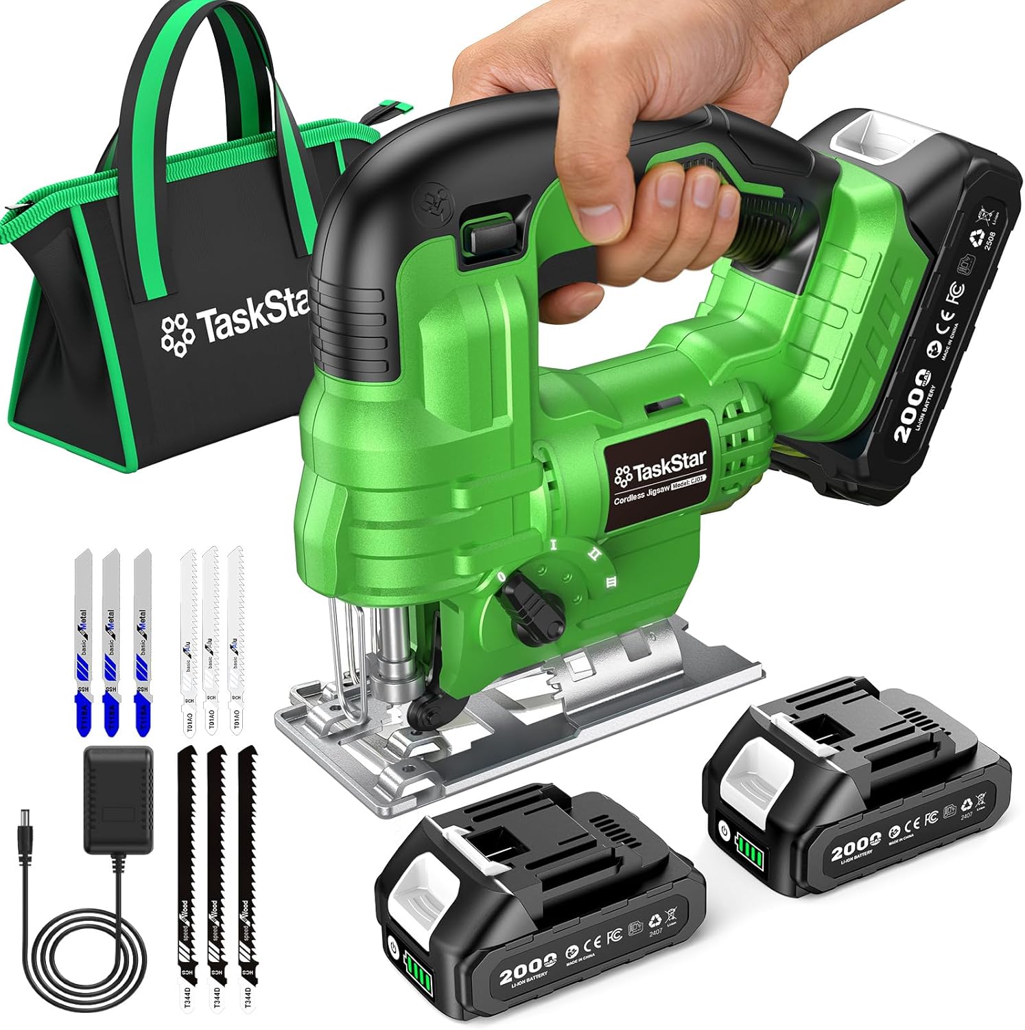Taskstar Cordless Jig Saw Tool - Jigsaw Orbital Blade review and price