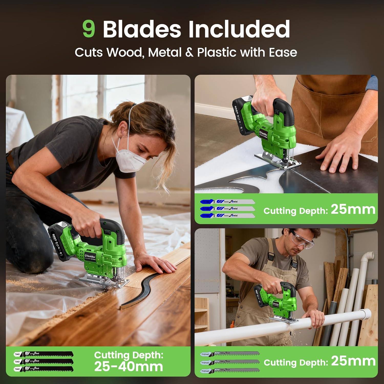 Taskstar Jig Saw Tool & Angle  - Jigsaw Orbital Blade review and price